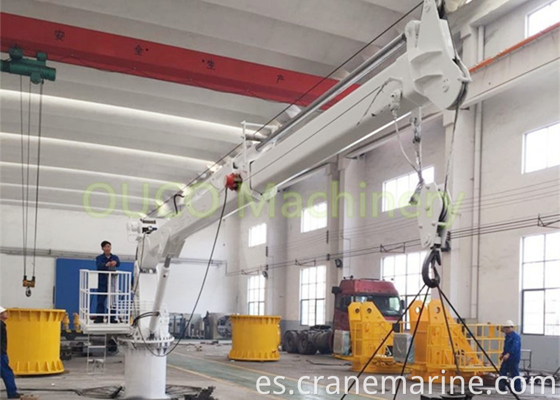 2 ton electric telescopic crane marine